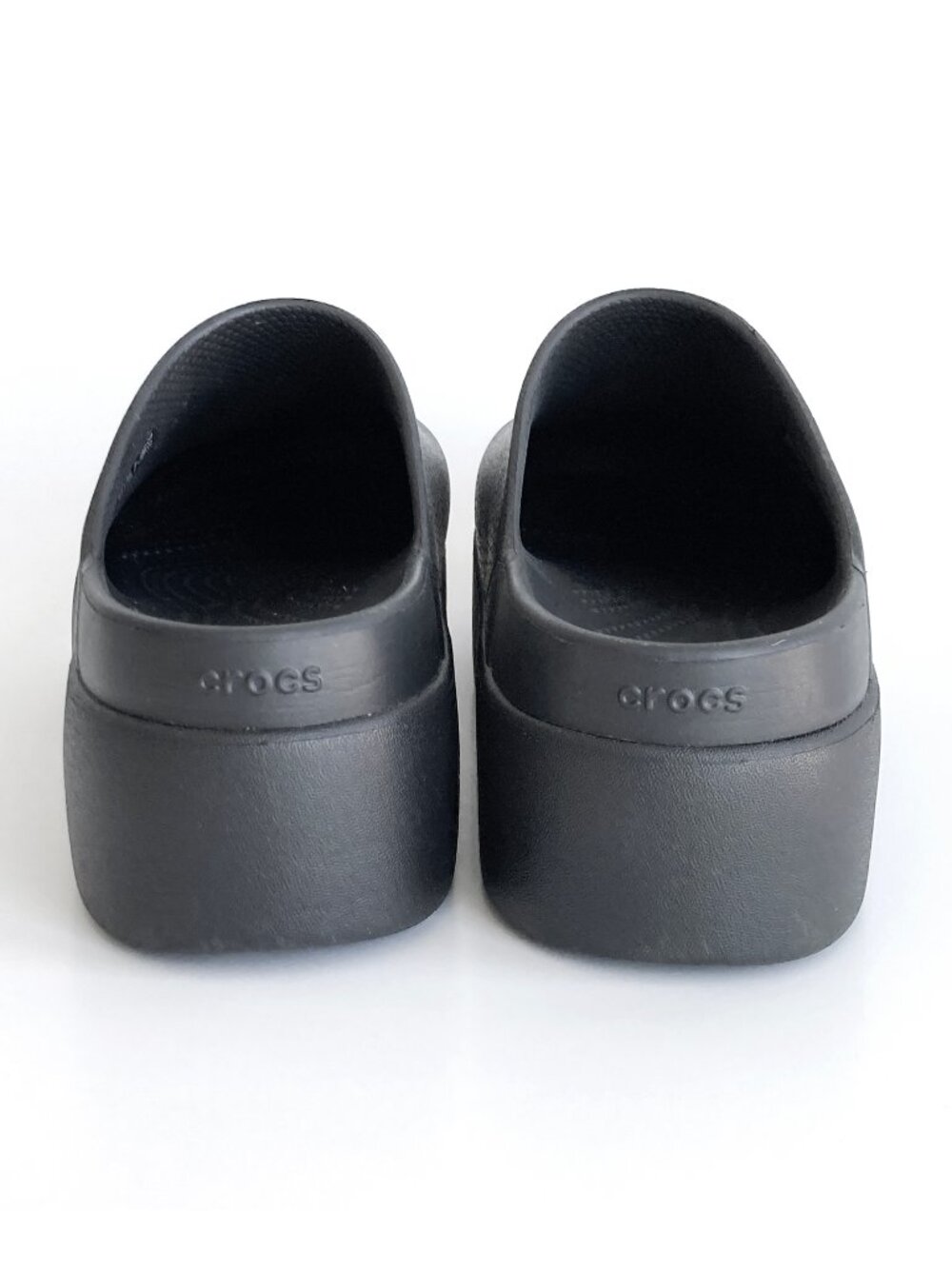 Crocs DYLAN Platform Clogs Faux Leather sz 9 - Picture 9 of 11